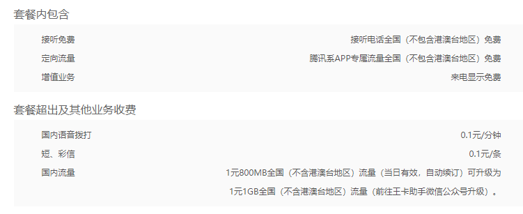深圳联通大王卡套餐资费 联通腾讯大王卡套餐资费